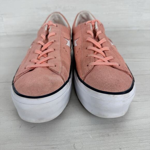 Converse Chuck Taylors Womens 9 One Star Platform Ox Suede Coral Pink 564382C - Picture 4 of 13